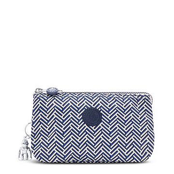 Kipling Creativity Large Printed Pouch Táska Kék Fehér | HU 2093AH